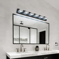 6-Light Modern Black LED Makeup Vanity Light