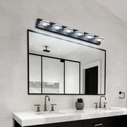 6-Light Modern Black LED Makeup Vanity Light