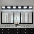 6-Light Modern Black LED Makeup Vanity Light