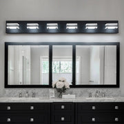 6-Light Modern Black LED Makeup Vanity Light