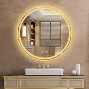 24x24 Inch Round Bathroom Mirror — Wall Mount