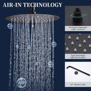 Complete Metal Shower Set — Wall Mounted