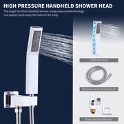 Wall-Mount Shower Faucet Set — Chrome