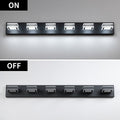 6-Light Modern Black LED Makeup Vanity Light