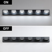 6-Light Modern Black LED Makeup Vanity Light