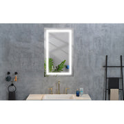 LED Wall Mount Bathroom Mirror — Dimmable Anti-Fog