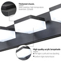 6-Light Black LED Vanity Mirror Fixture