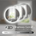 28 Inch Round LED Bathroom Mirror — Wall Mount