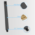 Wall-Mount Shower Faucet Set — Matte Black