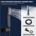 Wall-Mount Shower Mixer System — Matte Black