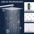 Wall-Mount Shower Faucet Set — Chrome