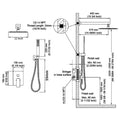 Wall-Mount Shower Mixer System — Brushed Nickel