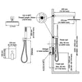 Wall-Mount Shower Faucet Set — Matte Black