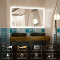 Dimmable LED Bathroom Mirror — Anti-Fog Waterproof Wall Mount