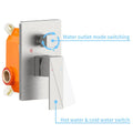 Wall-Mount Shower Mixer System — Brushed Nickel