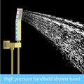 Wall-Mount Shower Mixer System — Brushed Gold
