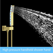 Wall-Mount Shower Mixer System — Brushed Gold