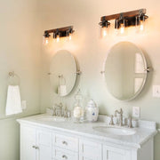 3-Light Farmhouse Rustic Bathroom Vanity Light