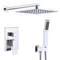 Wall-Mount Shower Faucet Set — Brushed Nickel