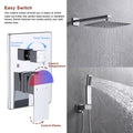 Wall-Mount Shower Faucet Set — Brushed Nickel