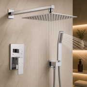 Wall-Mount Shower Faucet Set — Chrome
