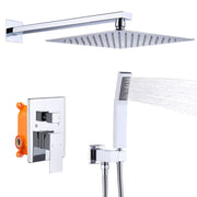 Wall-Mount Shower Faucet Set — Chrome