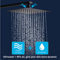 Wall-Mount Shower Mixer System — Matte Black