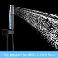 Wall-Mount Shower Faucet Set — Matte Black