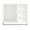 32x28 Inch Bathroom Cabinet with Mirror and LED Lights