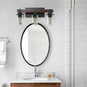 3-Light Farmhouse Rustic Bathroom Vanity Light
