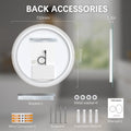 28 Inch Round LED Bathroom Mirror — Wall Mount