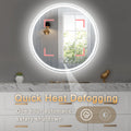 28 Inch Round LED Bathroom Mirror — Wall Mount