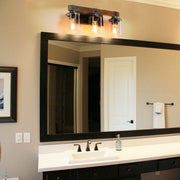3-Light Farmhouse Rustic Bathroom Vanity Light