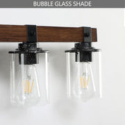 5-Light Farmhouse Rustic Bathroom Vanity Light